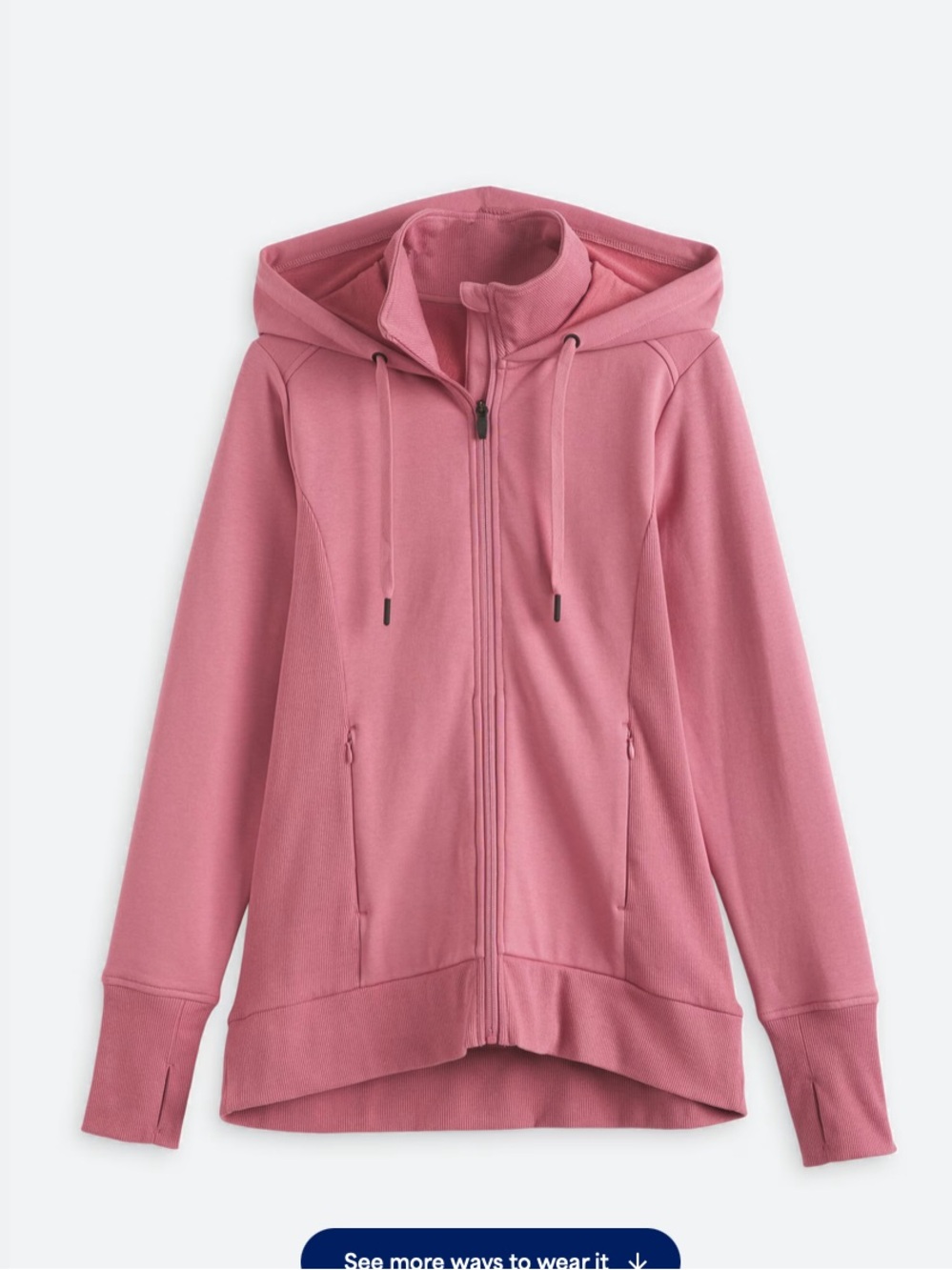 We Wander Set of Women’s Hoodies in Blue and Pink - Picture 6 of 9